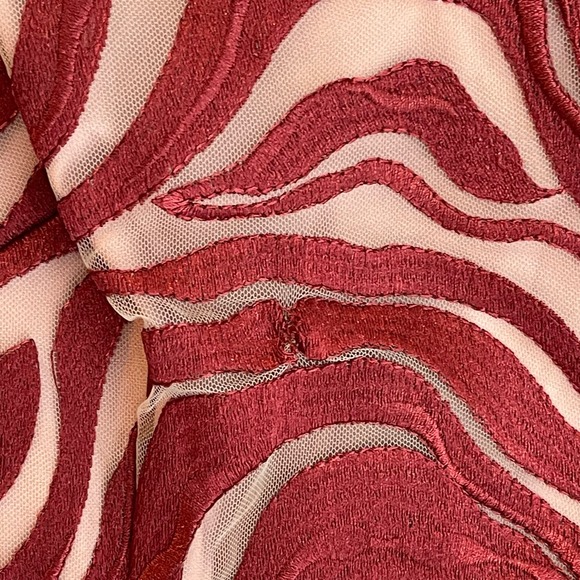 JS Collections Leslie V-Neck Midi Dress Printed In Scarlet Women's Size 4 NWOT - Picture 12 of 12